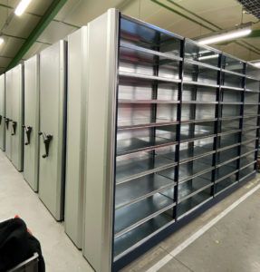 Stockage sur Rayonnage mobile - Ile de France et région Parisienne
